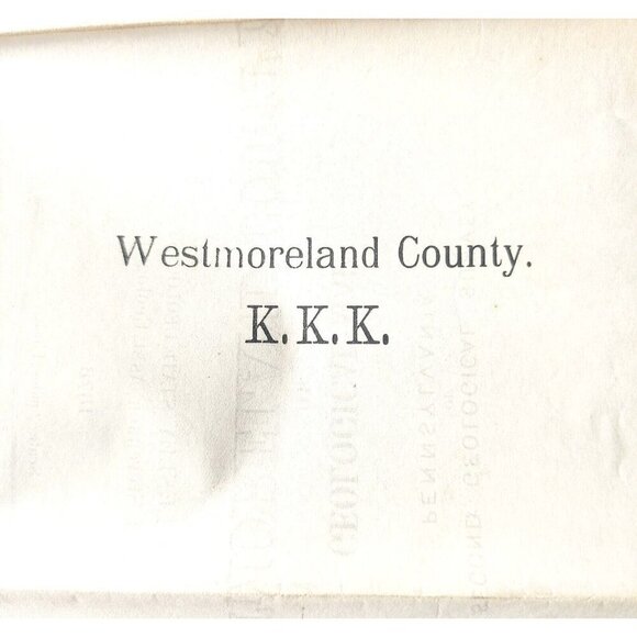 Map Coal Outcrops 1878 KKK Geological Westmoreland County Penn Victorian DWZ1 - Picture 4 of 4